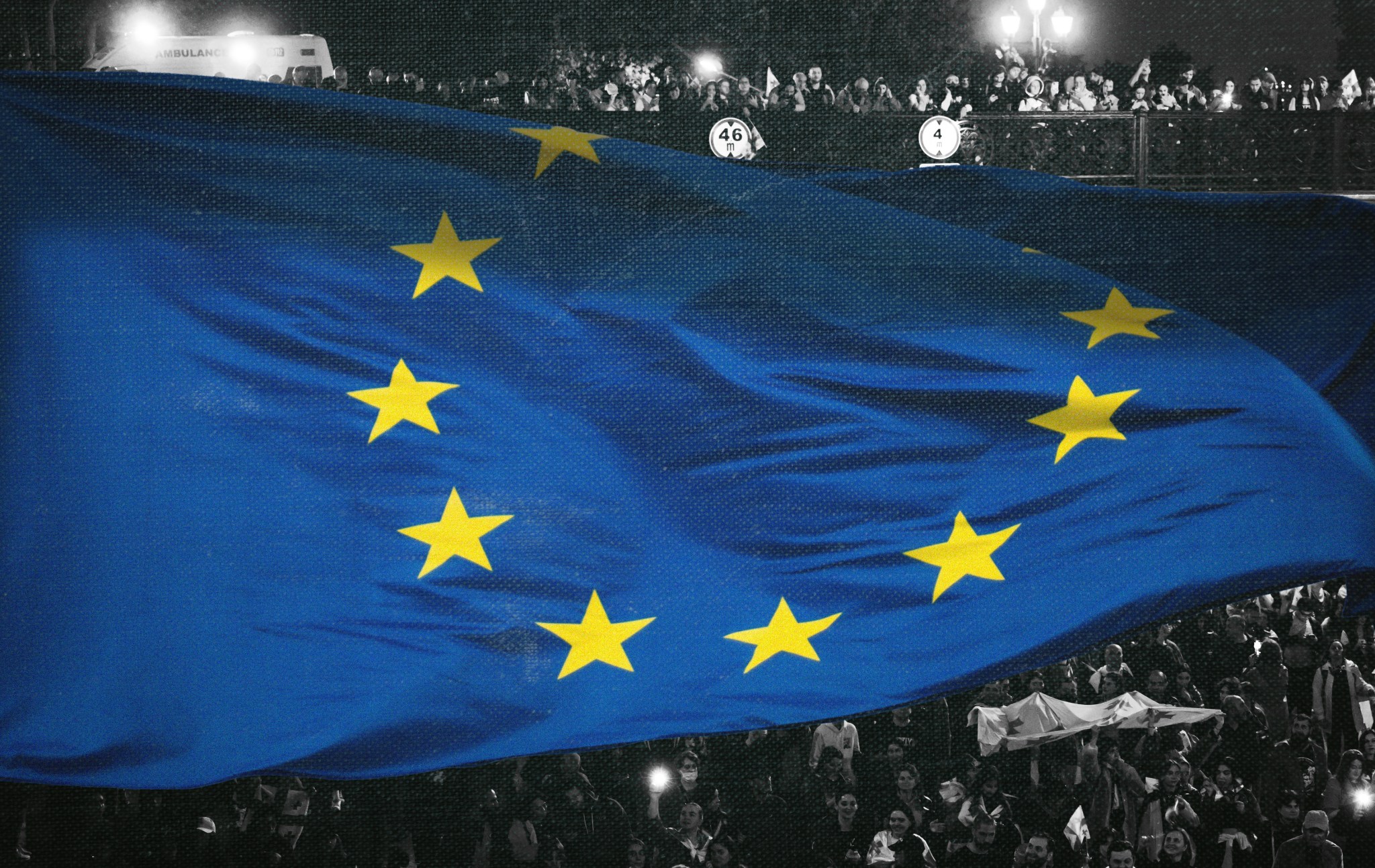 Illustration by Noah Hickey. (Photo by VANO SHLAMOV/AFP via Getty Images)