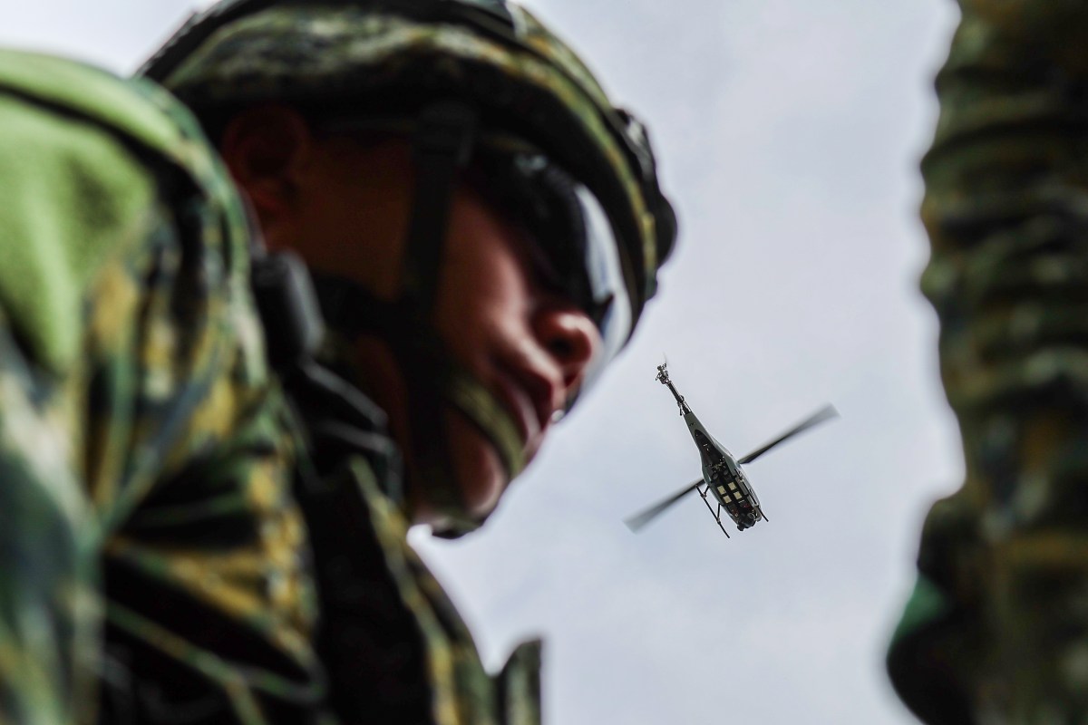 Taiwan holds military exercise with tanks, armored vehicles and home-made drones