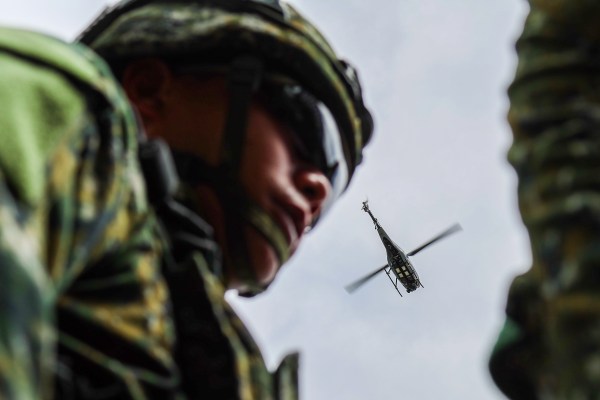 Taiwan holds military exercise with tanks, armored vehicles and home-made drones