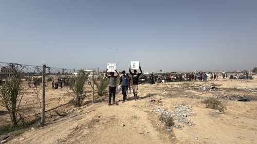 Humanitarian aid airdropped into Gaza