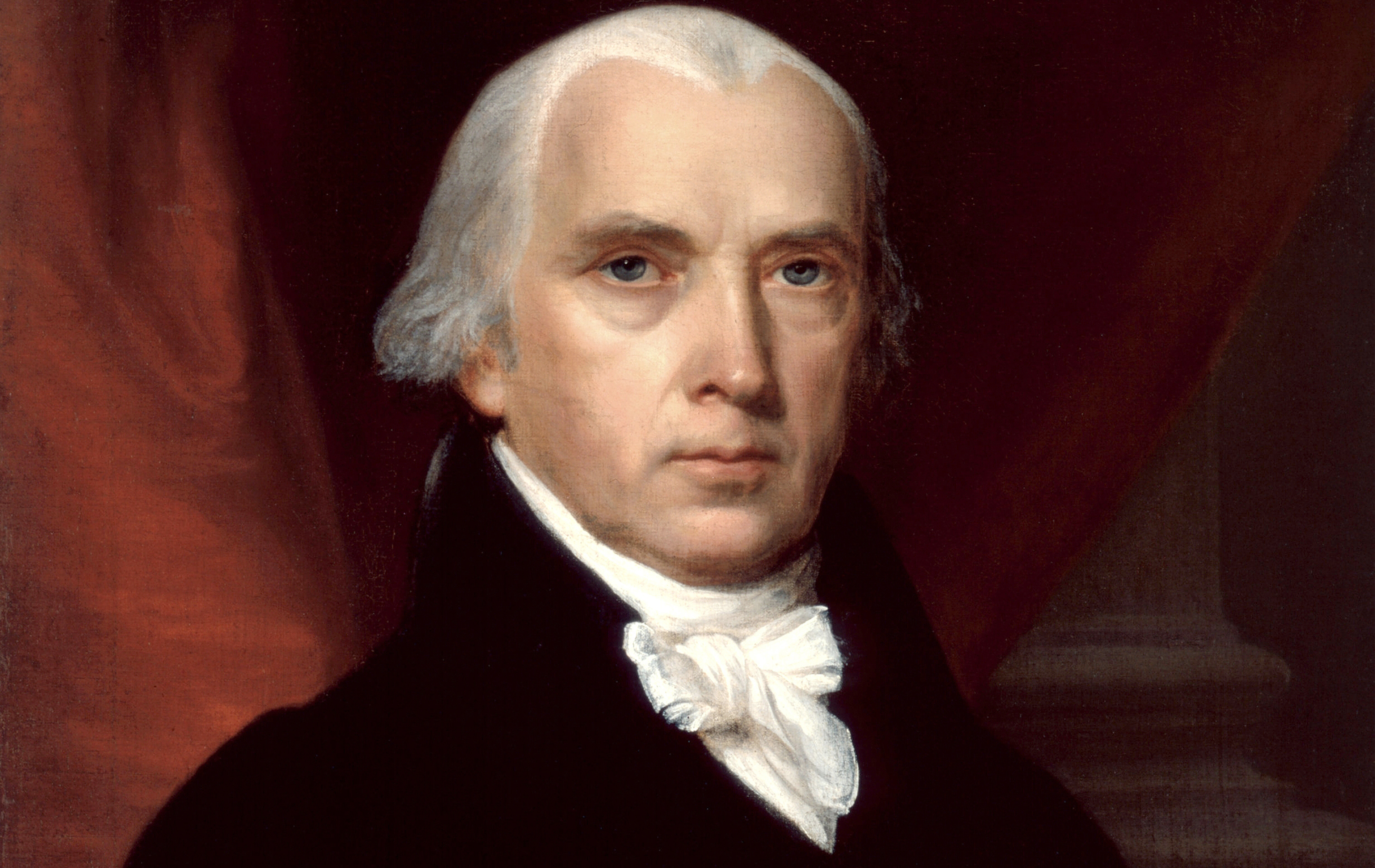 Portrait of James Madison by an unknown artist, 1816. (Photo by GraphicaArtis/Getty Images)