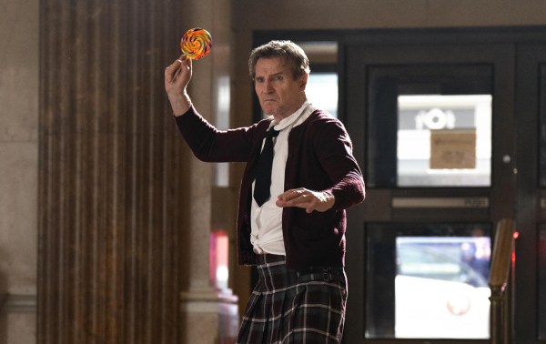 Liam Neeson in The Naked Gun. (Photo via Frank Masi/Paramount Pictures)