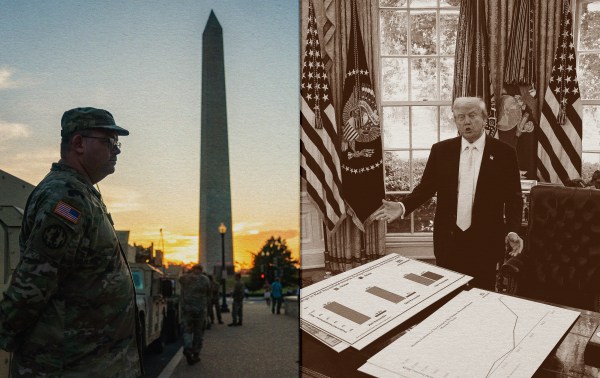 Illustration by Noah Hickey (Photos by: Allison Robbert/Washington Post/Getty Images; Win McNamee/Getty Images).