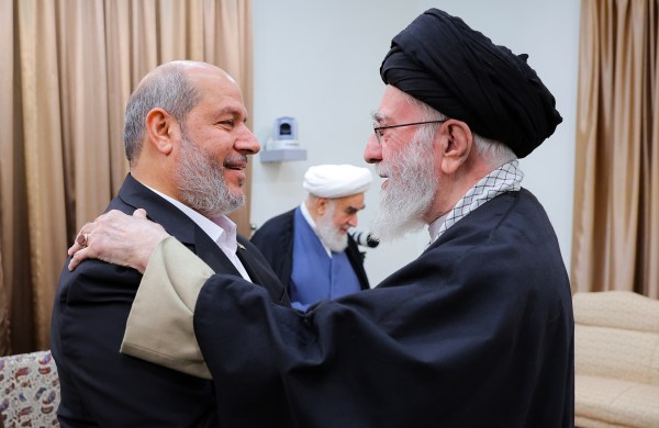 Ali Khamenei – Muhammad Darwish – Khalil al-Hayya meeting in Tehran